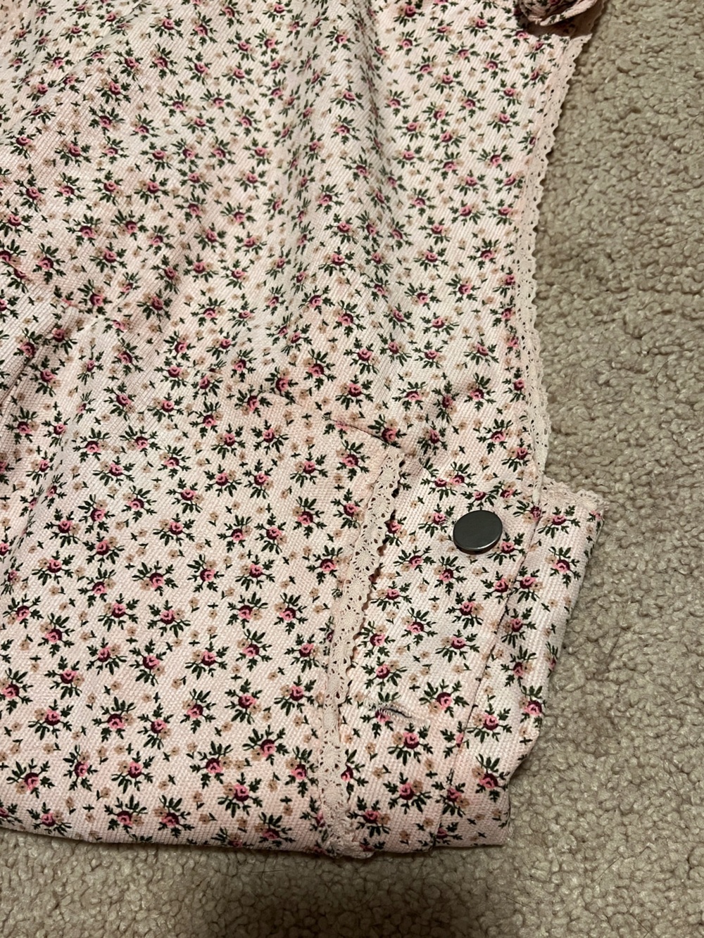 Storia Pink Floral Overalls - Picture 5 of 7